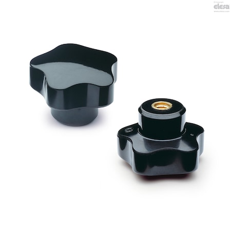 Elesa Brass boss, plain or threaded hole, VC.192/60 B-M10 VC.192-B